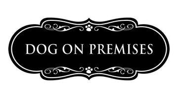Designer Paws, Dog On Premises Wall or Door Sign